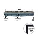Ver imagem 5 de Ralo Linear 6x50 Inox Modelo Tradicional com Tela Coletor Cinza Sequencial Saídas de 40mm