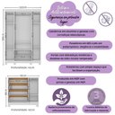 Ver imagem 3 de Quarto de Bebê Completo Berço Americano 3 em 1 Colchão Bombom Multimóveis Mp4630 Branco/off
