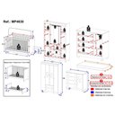 Ver imagem 4 de Quarto de Bebê Completo Berço Americano 3 em 1 Colchão Bombom Multimóveis Mp4630 Branco/off