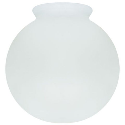 Globo de Vidro com Colar 15 X 28 para Poste de Jardim:fosco Incolor/n/a