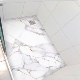 Adesivo Piso Box Mármore Calacata Gold Antiderrapante Colacomigo 1,20 X 1,50 Metros - 1