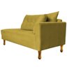 Recamier Azura 160cm com Almofada Lado Esquerdo Suede Amarelo - Amarena Móveis - 2