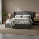 Ver imagem 3 de Cabeceira de Cama Estofada Box 120 Cm Viúva Decoração Virginia Boucle