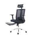 Ver imagem 1 de Cadeira de Escritório Presidente Ergonômica Zen com Apoio de Pés Cabeça Lombar e Braços Preta