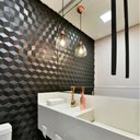 Ver imagem 2 de Torneira de Teto em Inox Preto 1,50m Luxo para Lavabo Banheiro 100% Inox