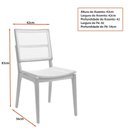 Ver imagem 4 de Cadeira para Mesa de Jantar Rihanna 42cm Madeira Maciça - Sallar Home