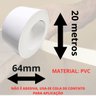 Fita de Borda Pvc para Mdf Branco Neve Lacca Brilhante 64mm X 20mts Acabamento Moveis Mdf - 3