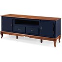 Ver imagem 2 de Rack Linz 2 Portas Madeira 2 Gavetas Pés Luis Xv 75 X 195 X 40 Cm (a X L X P)