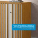 Ver imagem 5 de Cômoda Bella 2 Portas 5 Gavetas 100% Mdf Ripado Cinamomo/off White - Acp Móveis