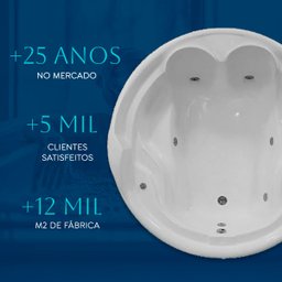 Banheira Redonda Veneza com Hidro - 220v - 5