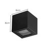 Arandela Box Cubo 1 Facho Externa Preto P/ Mr11 Starlumen St2778 - 2