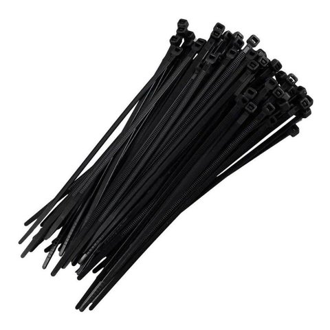 Abraçadeira de Nylon Preto 380mm X 4.8mm 50 Uni