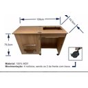 Ver imagem 3 de Gabinete para Máquina Domestica+4 Rodinhas(2come2 sem Freio)