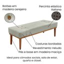 Ver imagem 3 de Calçadeira Recamier Casal 140cm Cléo Veludo Prata