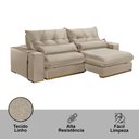 Ver imagem 5 de Sofá Retrátil e Reclinável 250 Cm Braço 25 Cm Lake Meu Sofá Online