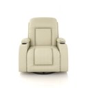 Ver imagem 2 de Poltrona do Papai Reclinável Giratória e Balanço Sala de Cinema Crihs Manual Glider PU Bege G23 - Gran Belo