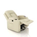 Ver imagem 7 de Poltrona do Papai Reclinável Giratória e Balanço Sala de Cinema Crihs Manual Glider PU Bege G23 - Gran Belo