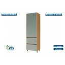 Ver imagem 4 de Paneleiro Modular 2 Portas 2 Gavetas Nesher Rainha 70cm 100 Mdf