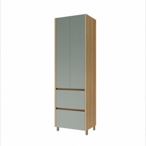 Paneleiro Modular 2 Portas 2 Gavetas Nesher Rainha 70cm 100 Mdf