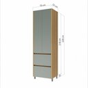Ver imagem 5 de Paneleiro Modular 2 Portas 2 Gavetas Nesher Rainha 70cm 100 Mdf