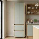 Ver imagem 1 de Paneleiro Modular 2 Portas 2 Gavetas Nesher Rainha 70cm 100 Mdf