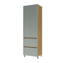 Ver imagem 2 de Paneleiro de Cozinha Rainha 2 Portas 2 Gavetas 100% MDF Nature/Verde - Nesher