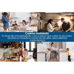 Paneleiro Modular 2 Portas 2 Gavetas Nesher Rainha 70cm 100 Mdf - 7