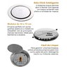 Ralo Click Inteligente P/ Banheiro Redondo 15 Cm Inox Cromo:Cromado - 6