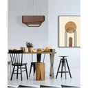 Ver imagem 2 de Pendente Doble Quadrado 60cm - 5 Luzes Adrilustres Imbuia