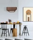 Ver imagem 2 de Pendente Doble Quadrado 60cm - 5 Luzes Adrilustres Imbuia