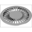 Ver imagem 1 de Grelha Redonda Plástico Cromada 100 Mm - Tigre - Caixa C/ 12 Pçs