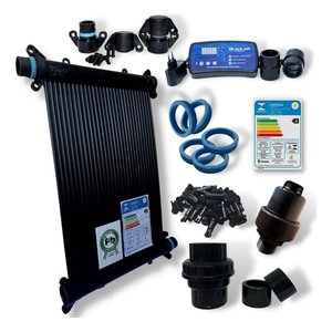 Kit Aquecedor Solar Piscinas - 15 Placas Coletoras 4 metros - 18m² / 25.000 Litros