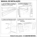 Ver imagem 6 de Penteadeira Camarim 1,40m com 9 Gvts Completa Alta Qualidade - Pe17 - Mdf Preto