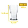 Kit 6 Copos Cerveja Chopp Irlanda 360Ml Vidro Pasabahce - 2