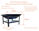 Ver imagem 2 de Churrasqueira Portátil 50cm +lareira Externa+ Mesa de Centro