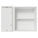 Ver imagem 6 de Armário Aéreo de Canto para Quarto 1 Porta Branco Neo Madesa