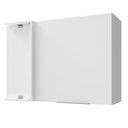 Ver imagem 1 de Armário Aéreo de Canto para Quarto 1 Porta Branco Neo Madesa