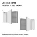 Ver imagem 4 de Armário Aéreo de Canto para Quarto 1 Porta Branco Neo Madesa