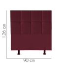 Ver imagem 2 de Cabeceira para Cama Box Solteiro 90 Cm Poliana:bordo