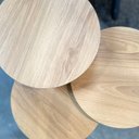 Ver imagem 6 de Mesa de Centro Orgânica Três Tampos Chanfrada 83cm Pé Metal Móvel na Caixa