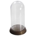 Ver imagem 2 de 90 Redomas de Acrílico Cúpulas Base Ouro Envelhecido Pequena 11 Cm Amor Lindo