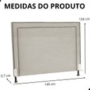 Ver imagem 6 de Cabeceira de Cama Box Estofada 140 Cm Casal Viviane Suede
