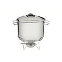 Ver imagem 1 de Rechaud Redondo 7,8 L em Aço Inox Fundo Triplo com Fogareiro e Tampa Tramontina 65500/680