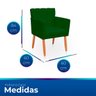 Kit com 2 Poltronas Cadeiras Elegante Confortável e Reforçada para Sala Carol Suede - 7