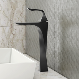 Torneira de Banheiro Lavabo Paris Monocomando 100% Metal Premium Alta Preto - 6