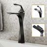 Torneira de Banheiro Lavabo Paris Monocomando 100% Metal Premium Alta Preto - 1