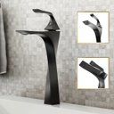 Ver imagem 1 de Torneira de Banheiro Lavabo Paris Monocomando 100% Metal Premium Alta Preto