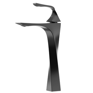 Torneira de Banheiro Lavabo Paris Monocomando 100% Metal Premium Alta Preto