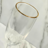 Jogo 6 Taças Champagne Borda Dourada Premium 160ml Champanhe Luxo - 3