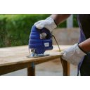 Ver imagem 5 de Serra Tico Tico Menegotti 400W Corte Angular Curvo Madeira Marcenaria Base Metálica Velocidade Única